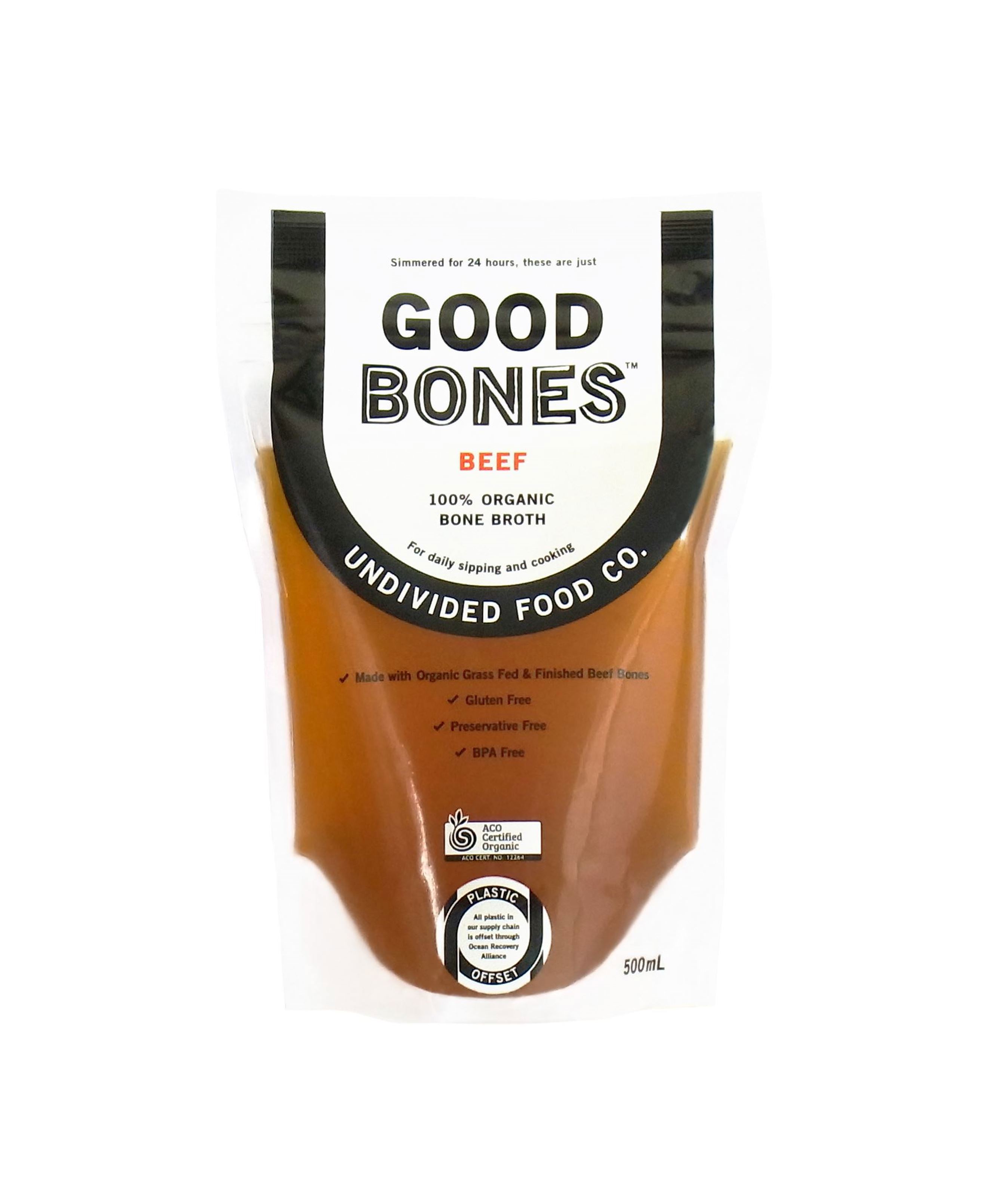 Broth Organic GOOD Bones Beef (Esky Required) Sydney Ooooby