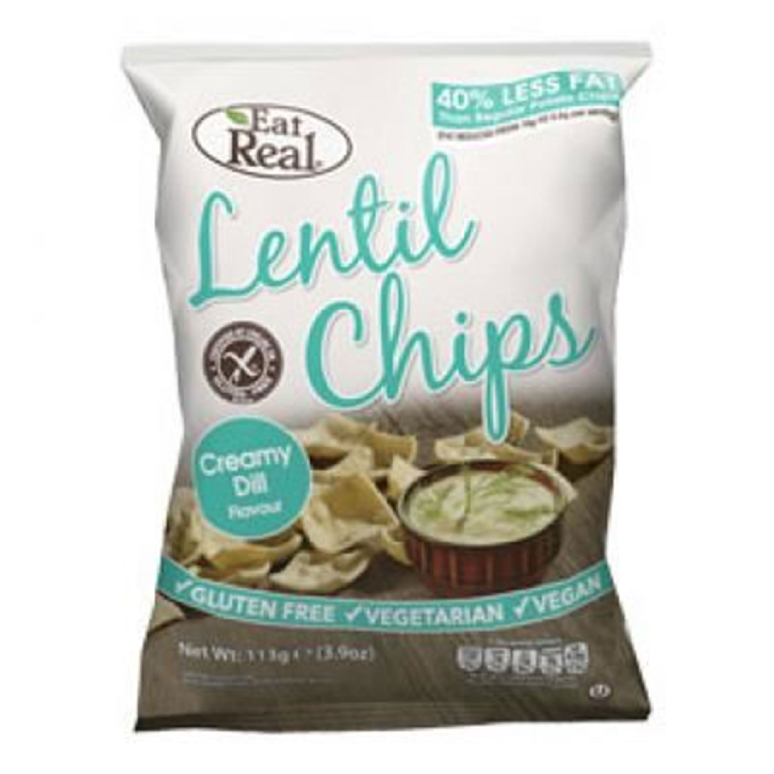 Eat Real Lentil Chips Creamy Dill Non Organic Shillingford Organics