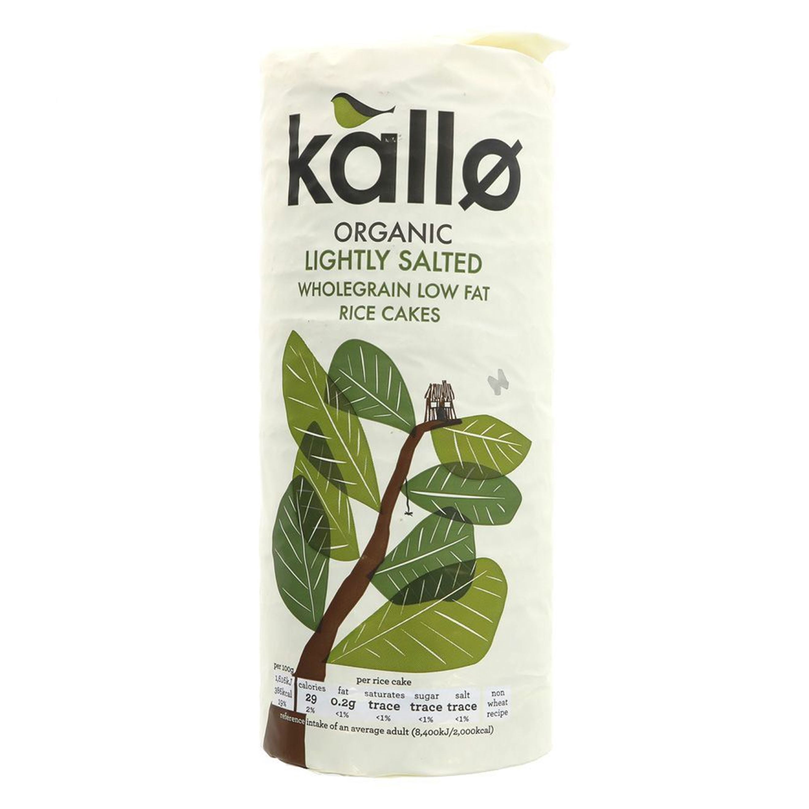 (Kallo) Rice Cakes Wholegrain Lightly Salted 130g Growing with