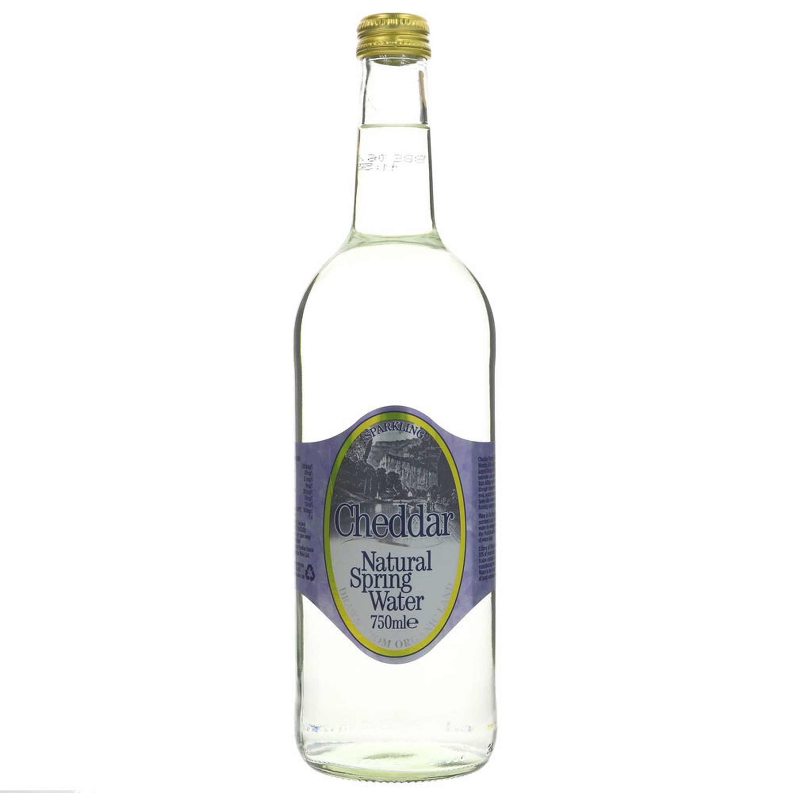 Cheddar Water Natural Spring Water Sparkling - 750ml | Frith Farm ...