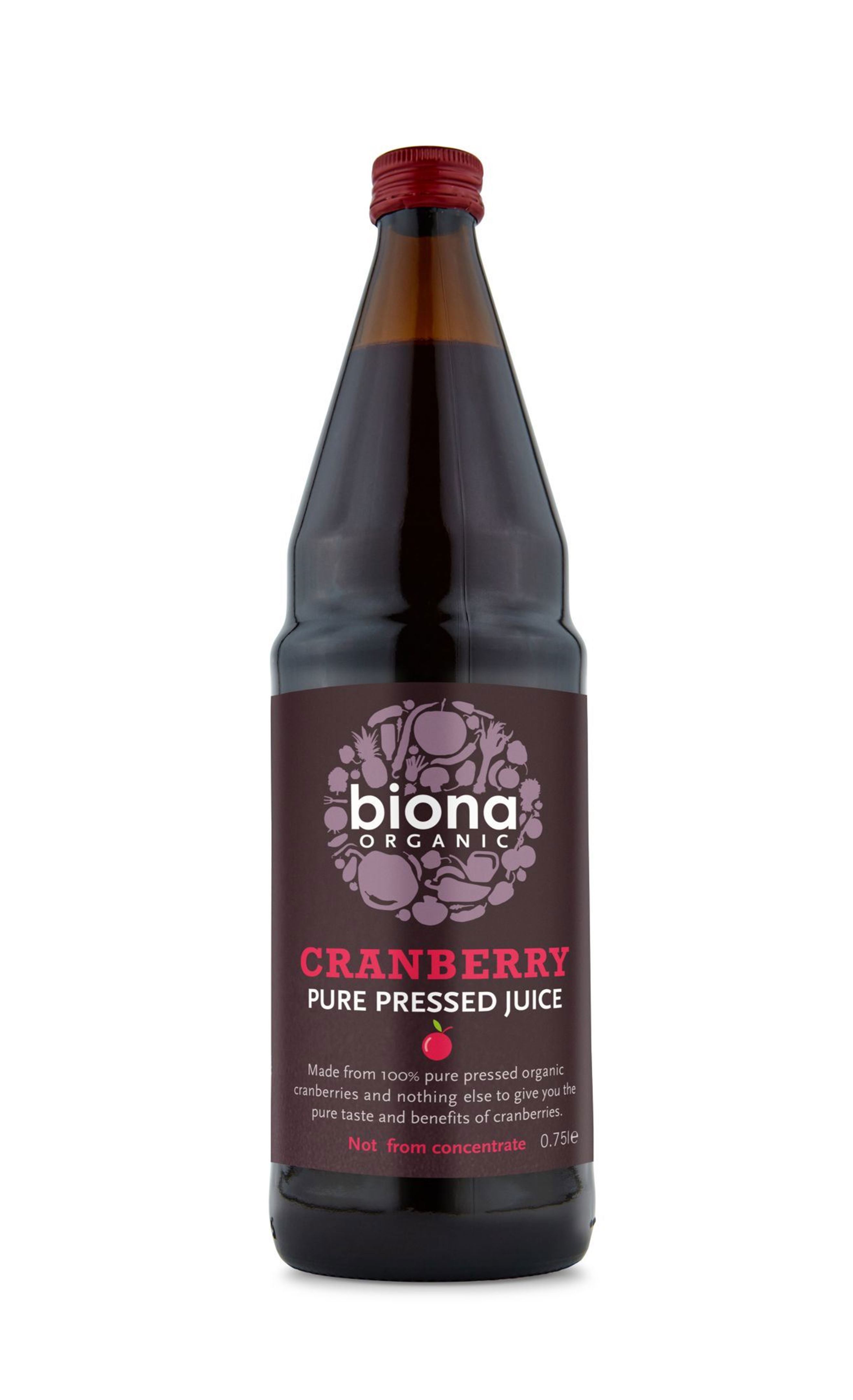 Organic Cranberry Fruit Drink 750ML Trinity Farm Nottingham