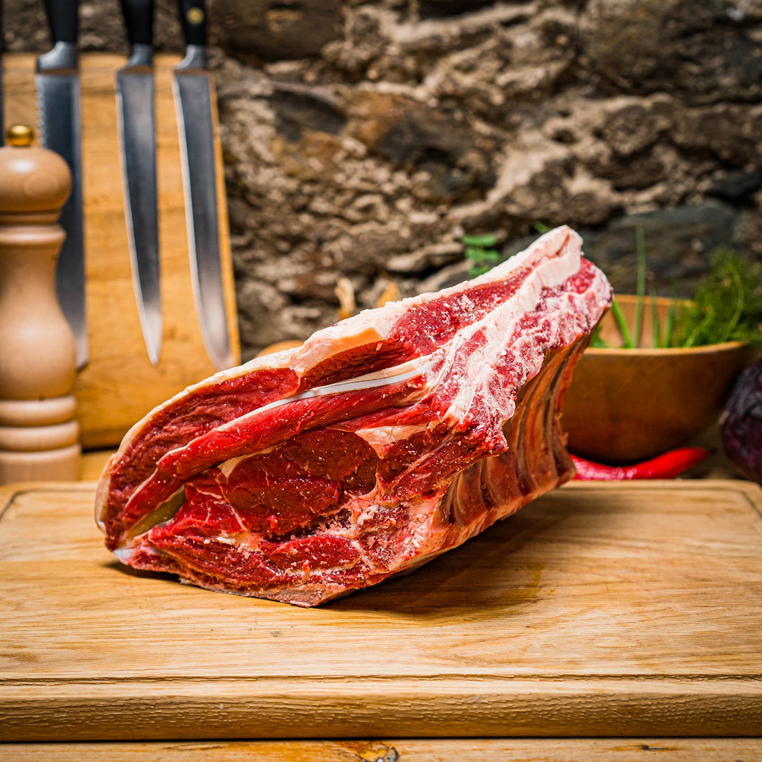 Beef Rib bone in - 4.5kg (approx) | Macleod Organics - Scotland