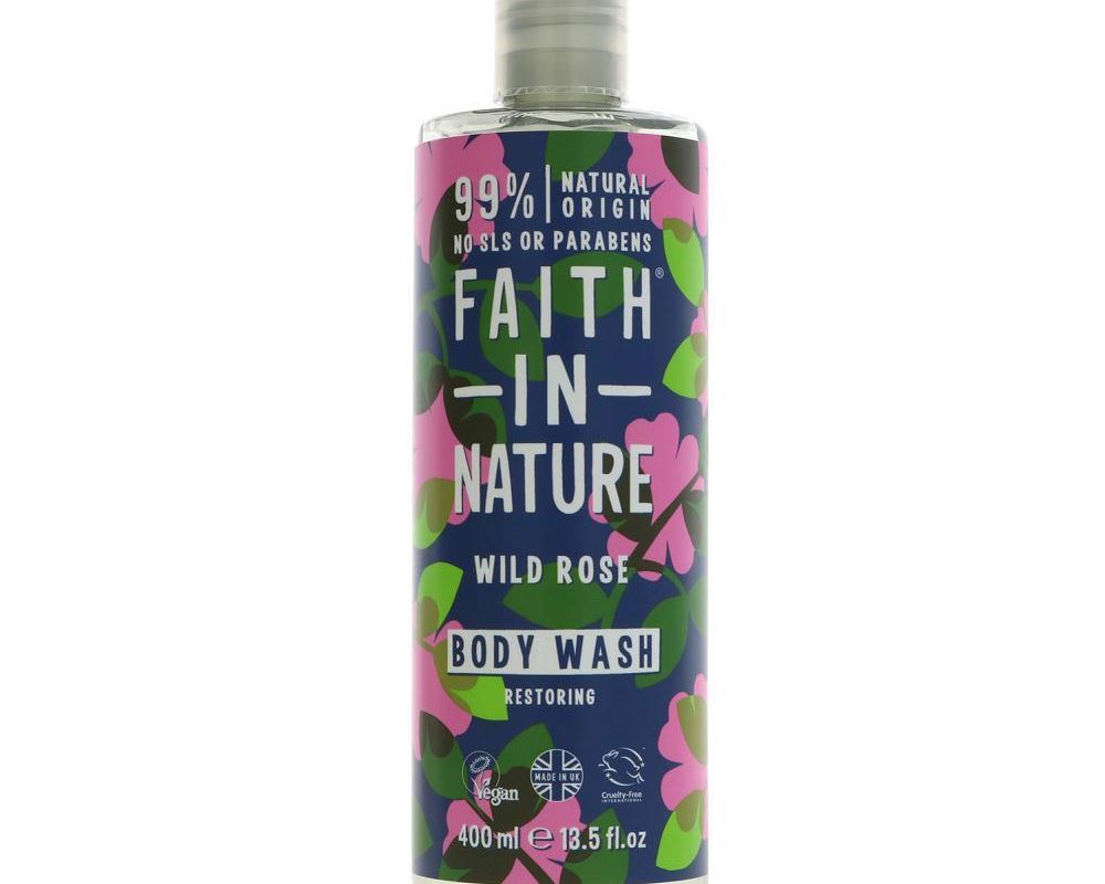 (Faith In Nature) Body Wash - Wild Rose 400ml