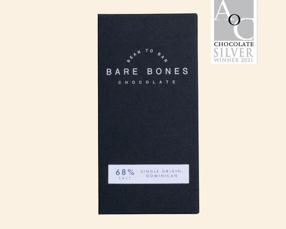 Bare Bones 68% Dominican Single Origin Salted Chocolate