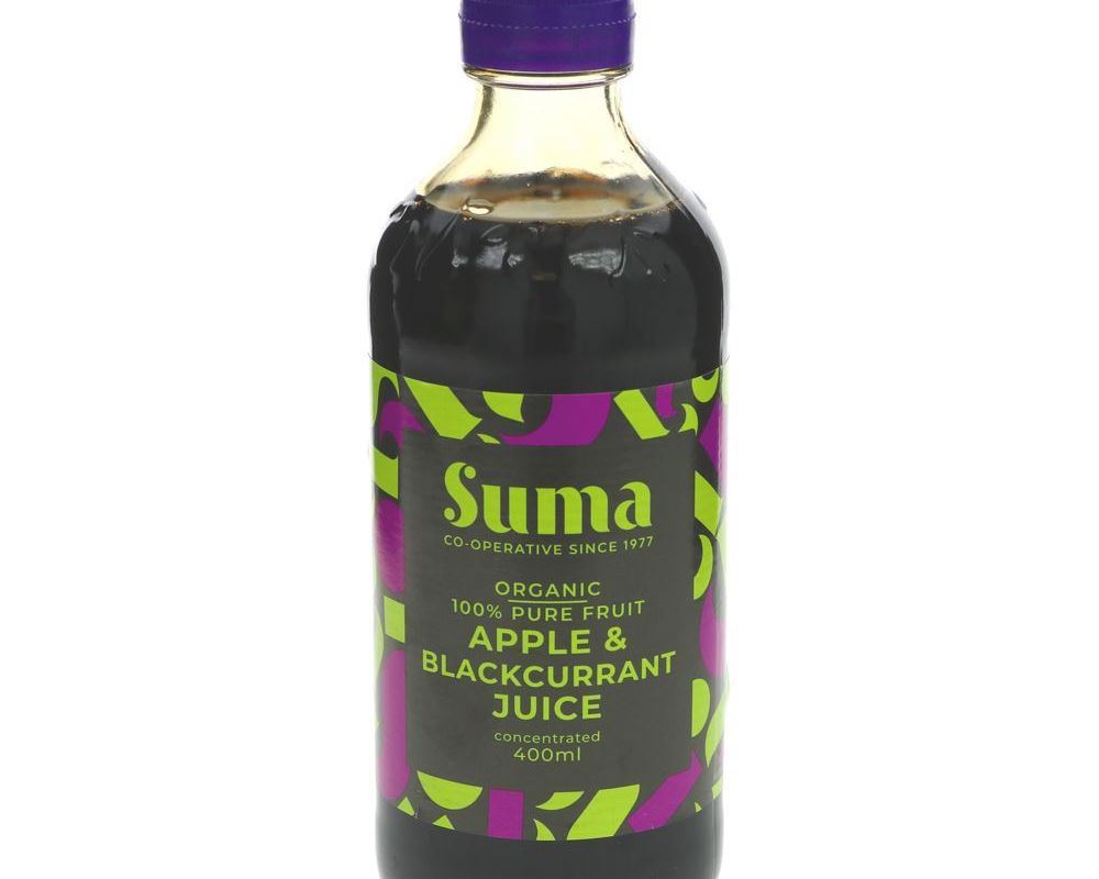 (Suma) Juice - Apple & Blackcurrant (concentrated) 400ml