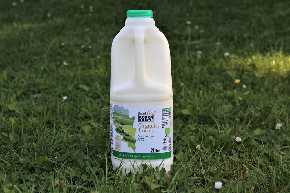 Acorn Organic Semi Skimmed Milk, 2L