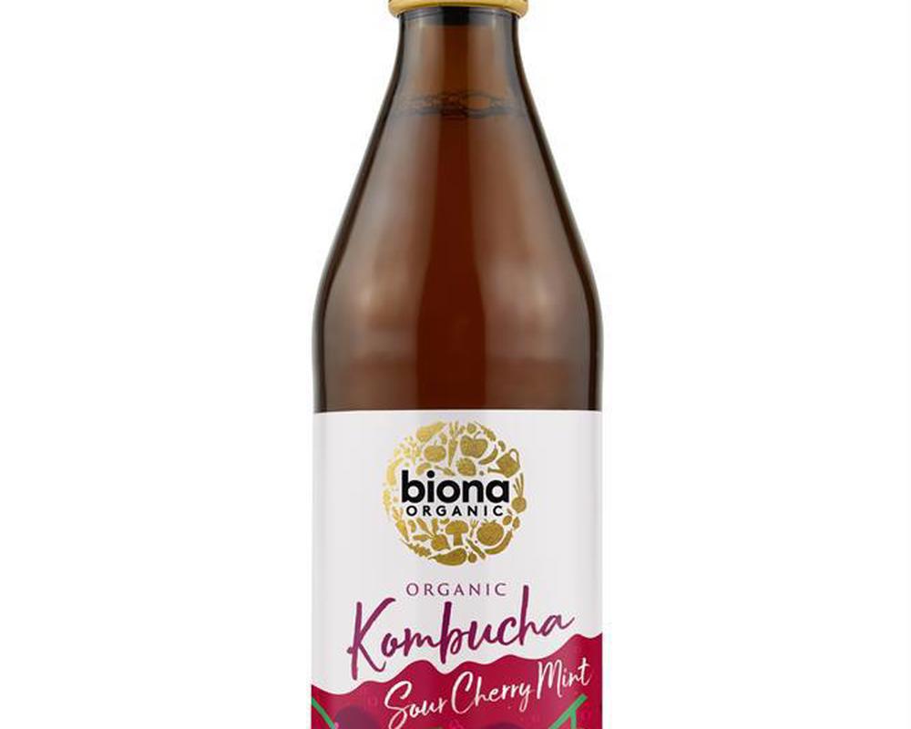 Organic Kombucha Sour Cherry & Mint 330ml