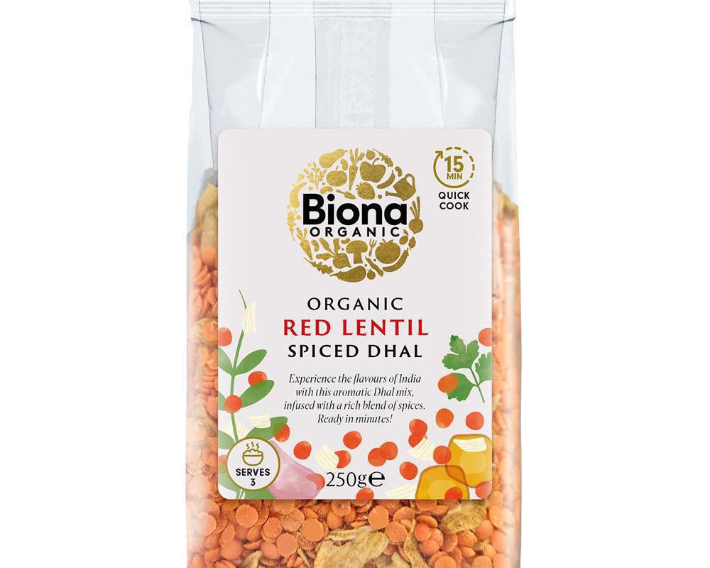 Biona Organic Spiced Red Lentil Dahl 250g