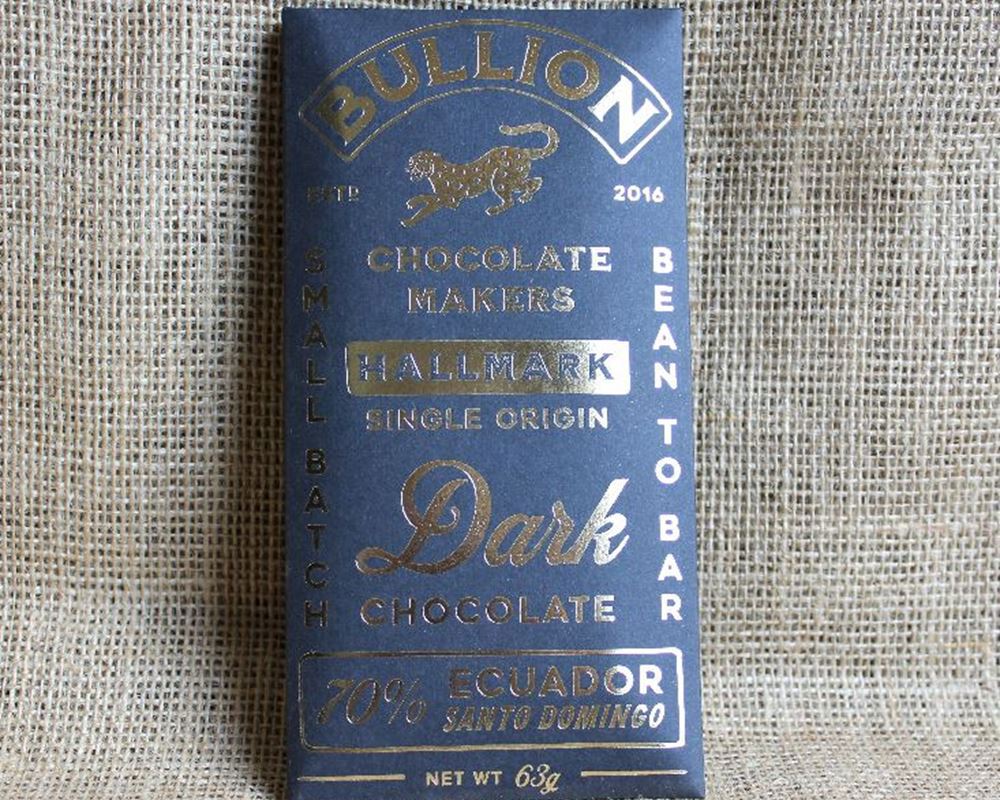 Bullion Single Origin Fine Dark Chocolate 70% (63g) (Ve)