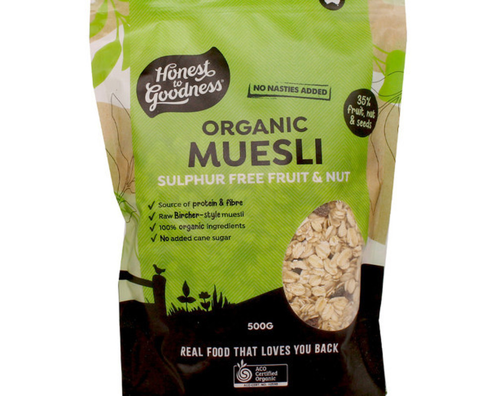 Muesli - Sulphur Free, Fruit & Nut - Organic - HG