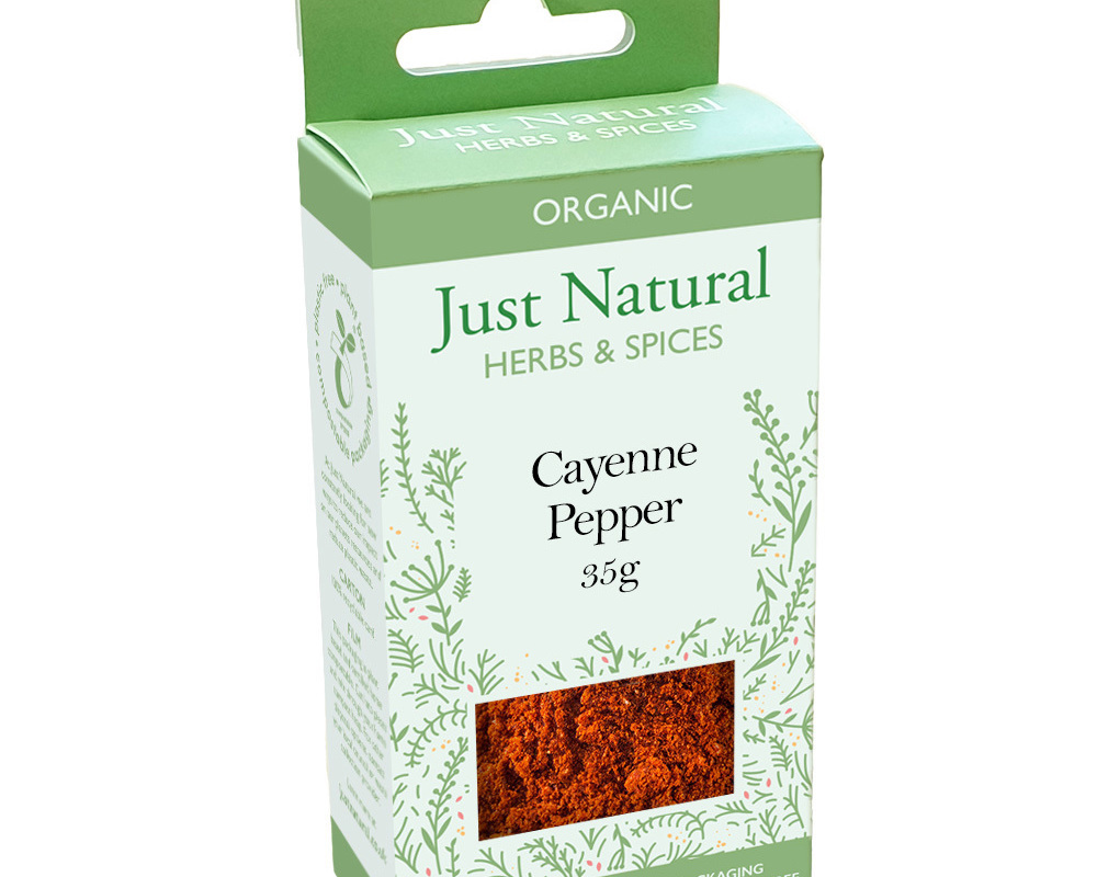 Organic Cayenne Pepper (Box) - 35g