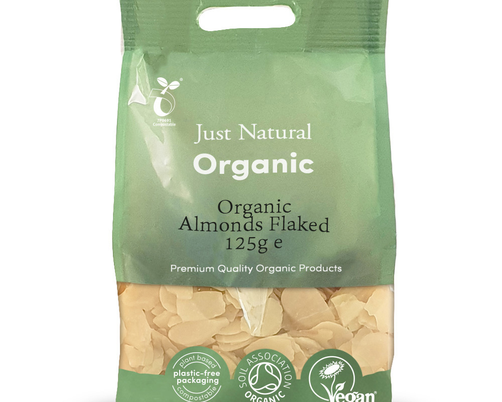 Organic Almonds Flaked - 125G