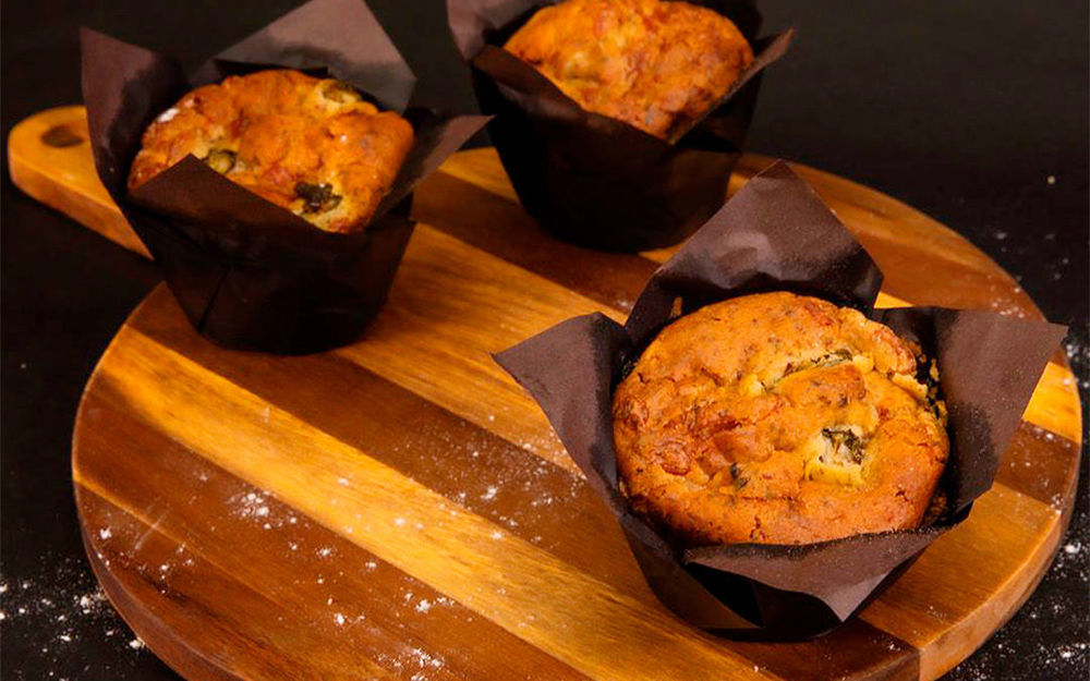 Savoury Pastry: Muffin - Mushroom, Corn & Chive - BB