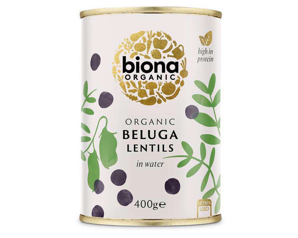 Organic Black Beluga Lentils 400g