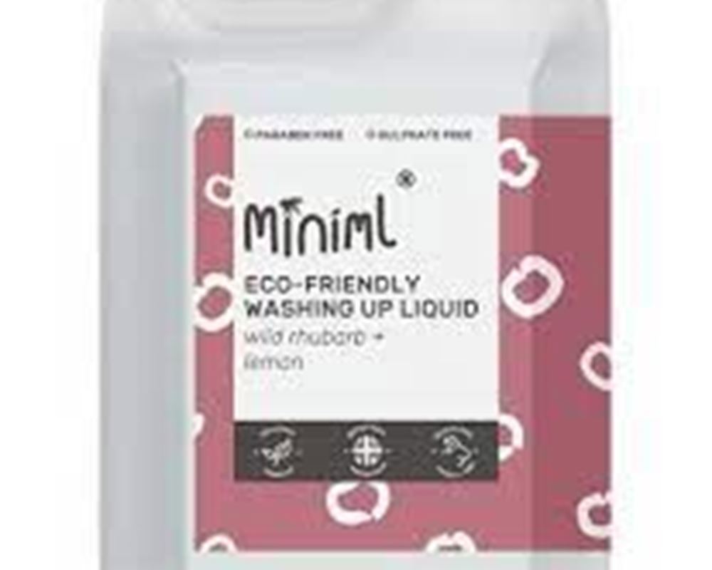 Miniml Washing Up liquid wild rhubarb and lemon refill 500ml