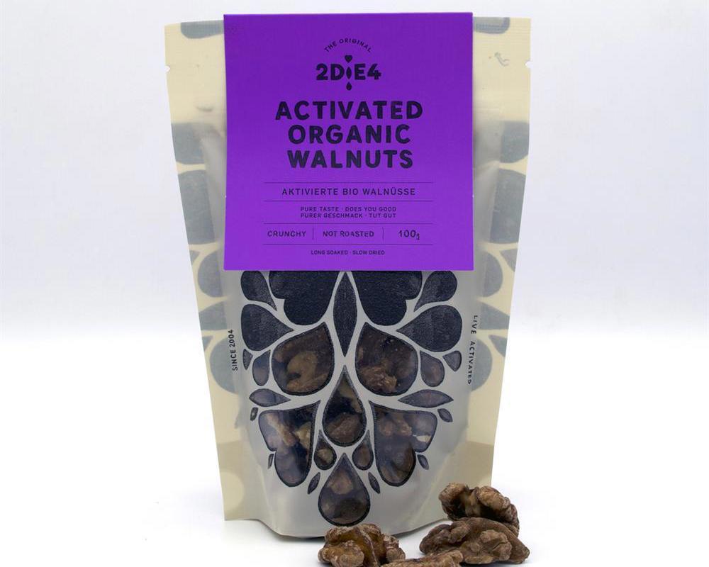 2DiE4 Activated Organic Walnuts 100g