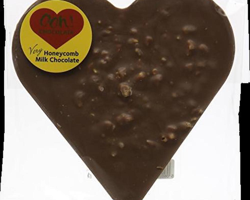 Milk Chocolate Honeycomb Heart