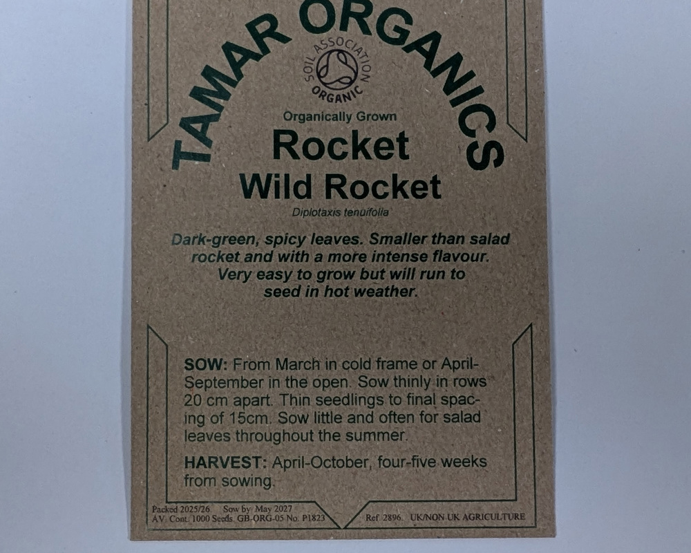 (Seeds) Rocket - Wild Rocket