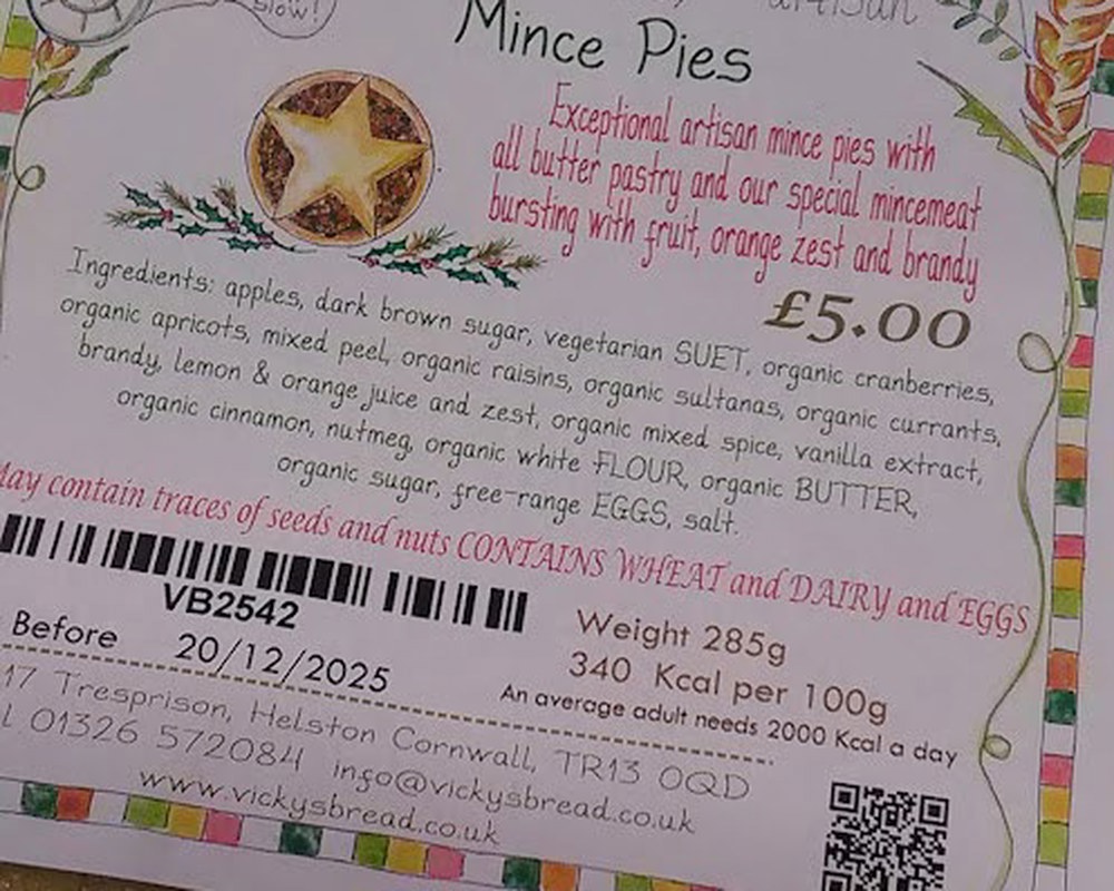 Mince pies, Vicky's