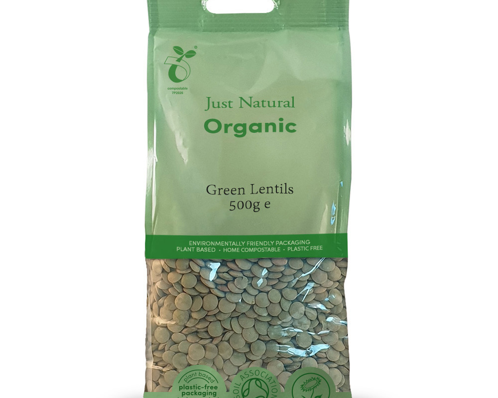 Organic Green Lentils - 500G