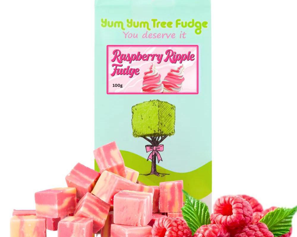 Raspberry Ripple Fudge