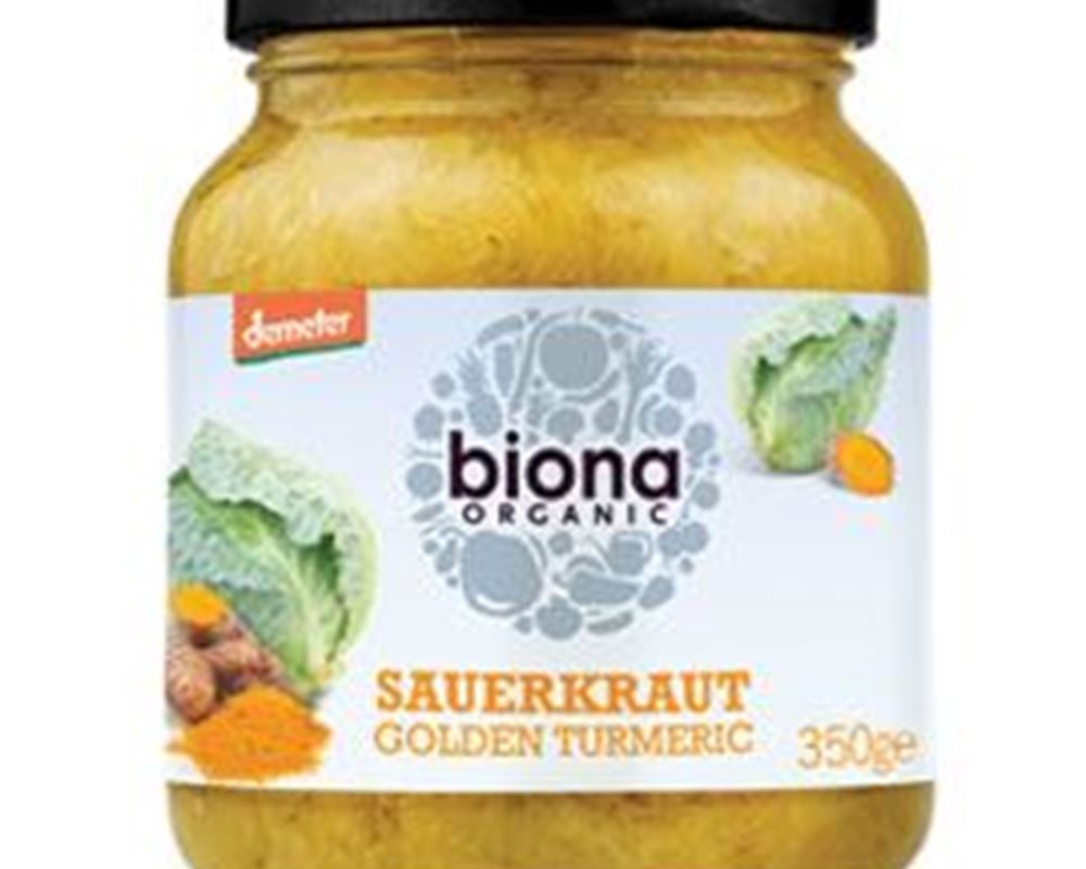 Sauerkraut Golden Turmeric - Jarred Organic
