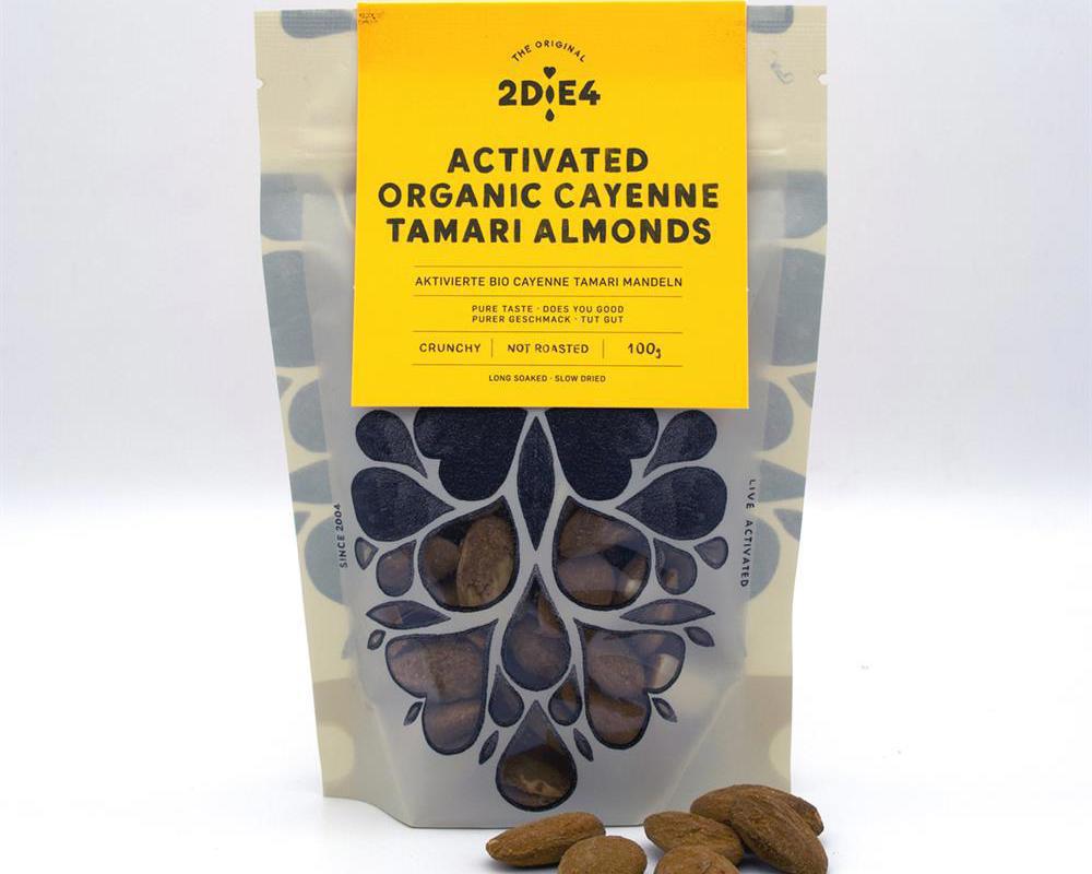 2DiE4 Activated Organic Cayenne Tamari Almonds 100g