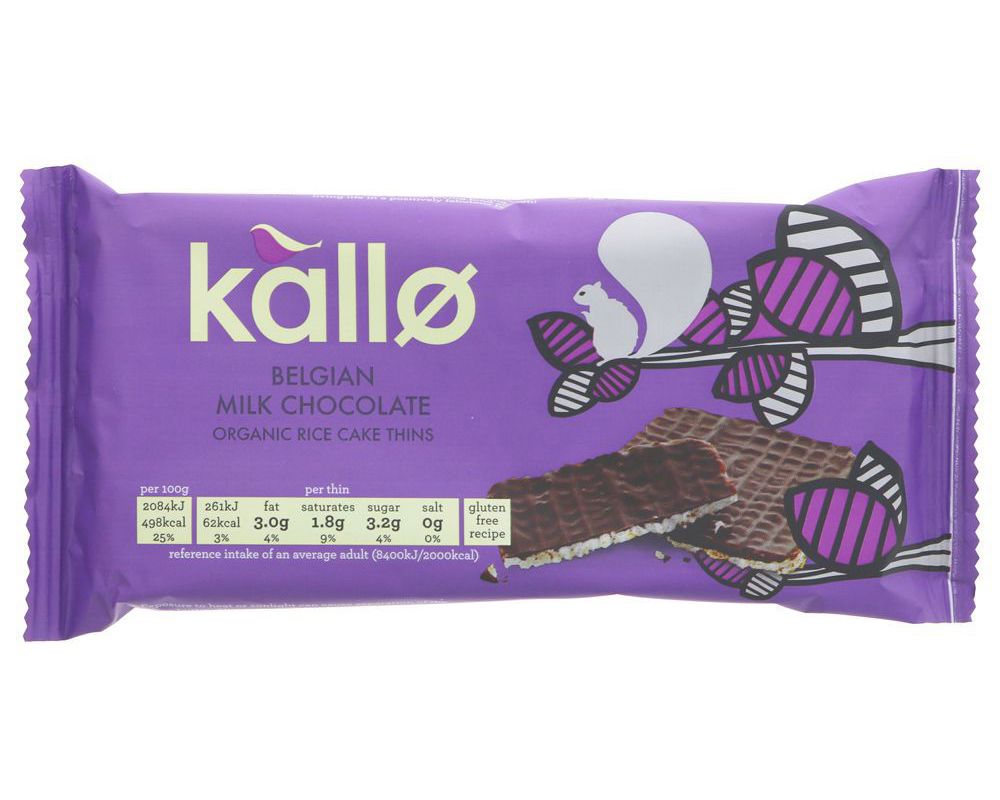 Kallo Organic Milk Chocolate Cake Thins