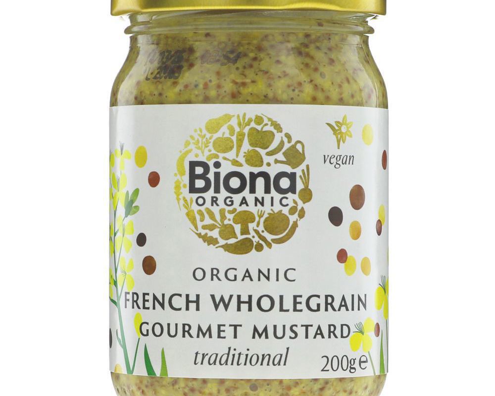 (Biona) Mustard - Wholegrain 200g