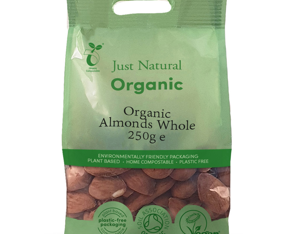 Organic Almonds Whole - 250G