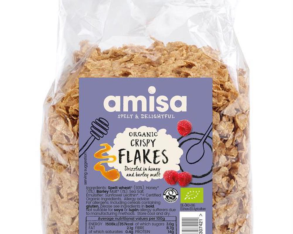 Organic Crispy Toasted Spelt Flakes with Honey 250g