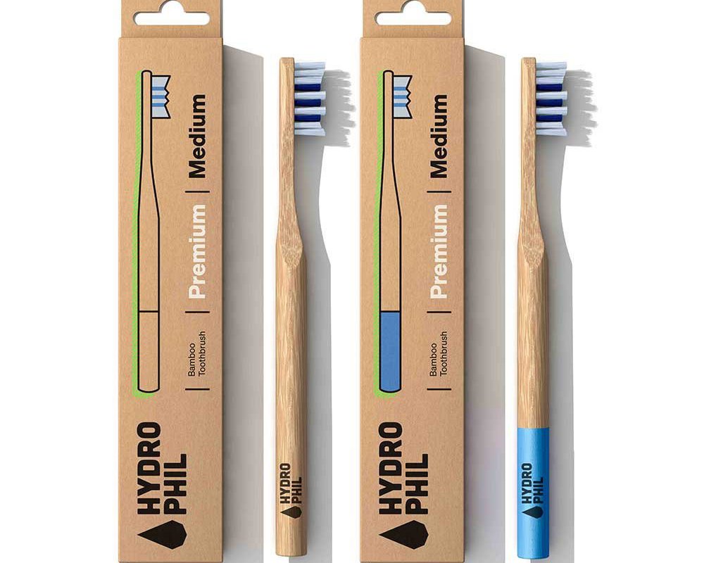 Hydrophil Premium Medium bamboo toothbrush