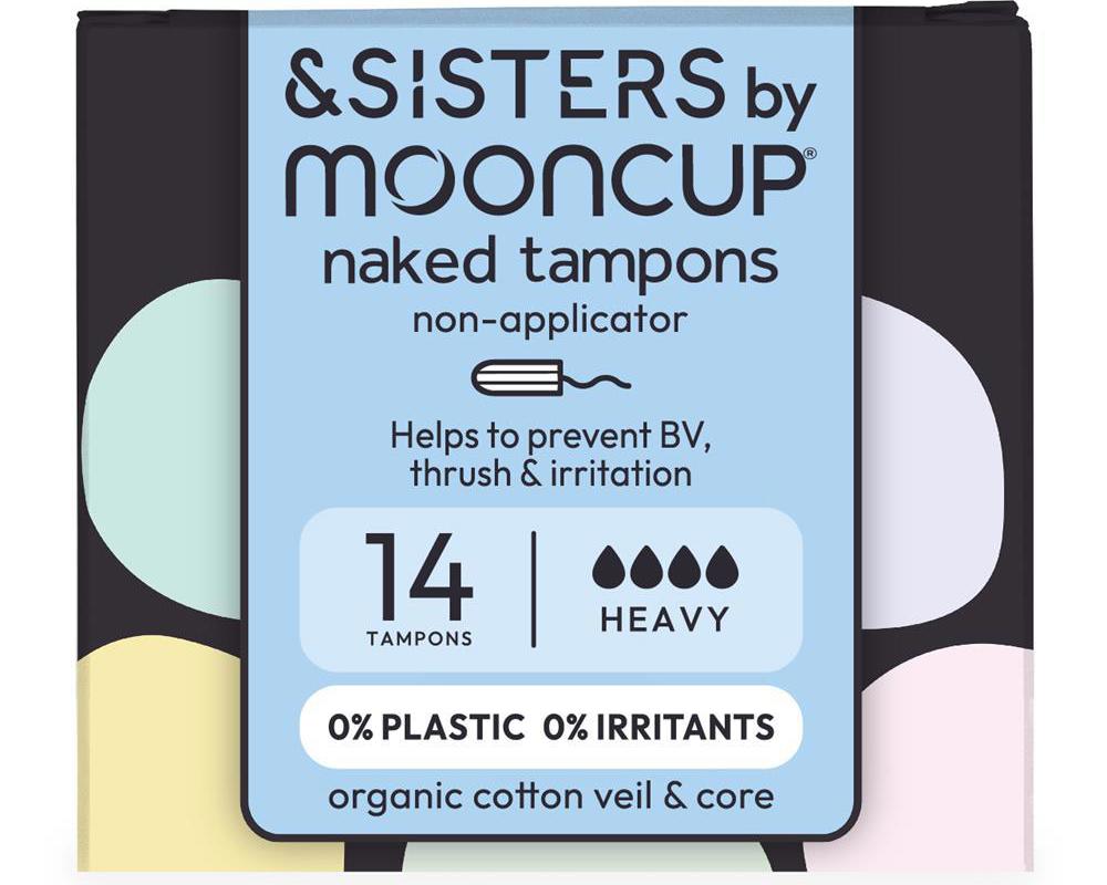 Non-Applicator Tampons Heavy 14pk Organic Cotton Core & Veil