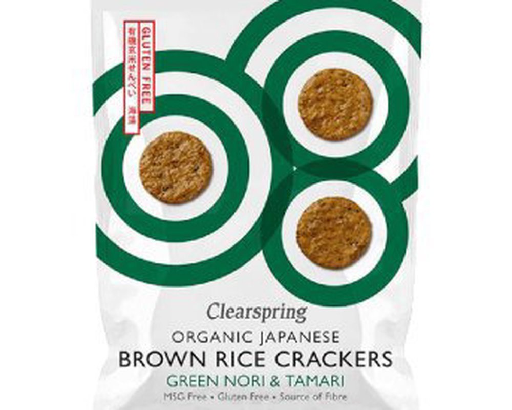 Clearspring Brown Rice Crackers Nori & Tamari