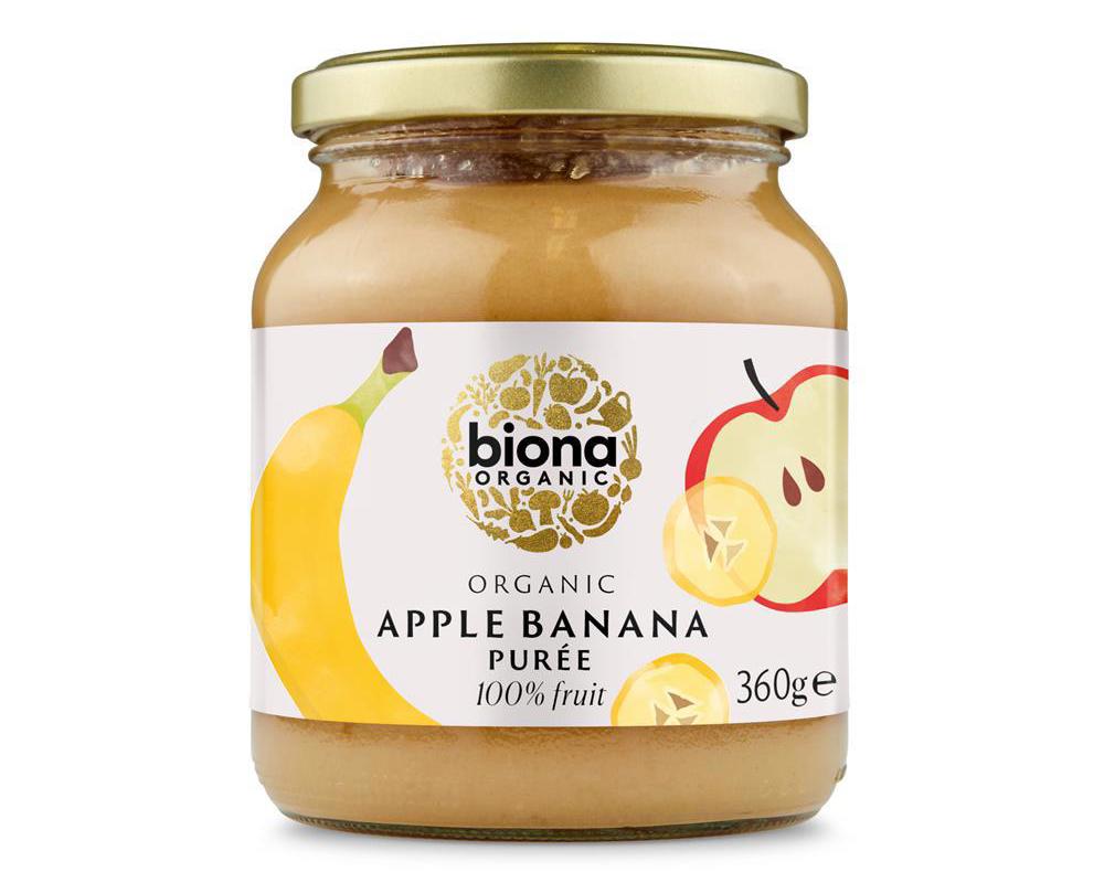 Organic Apple & Banana Puree -No added sugar 360g