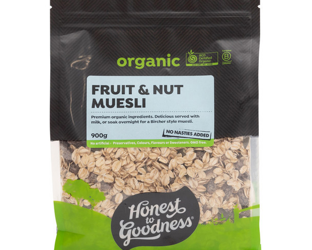 Muesli - Fruit & Nut - Organic - HG