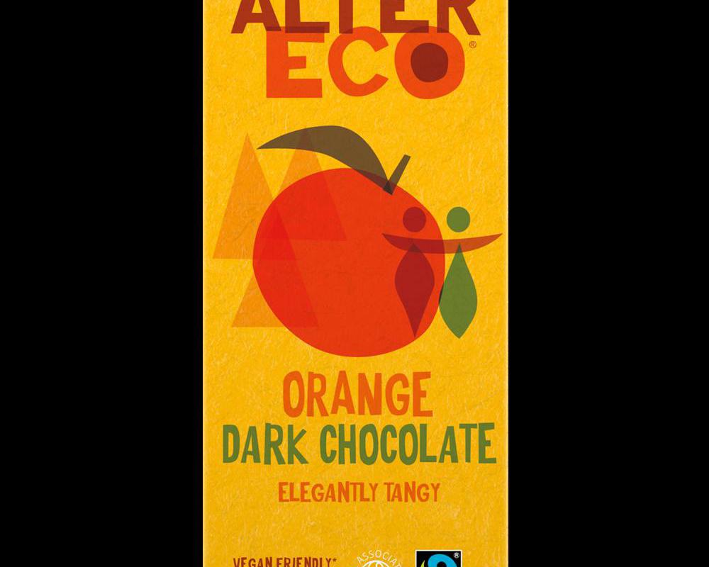 AlterEco Organic Dark Chocolate with Orange 100g