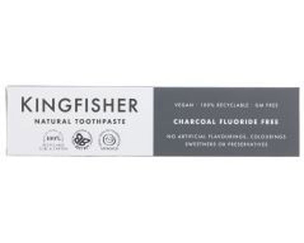 Kingfisher Charcoal Toothpaste Fluoride Free