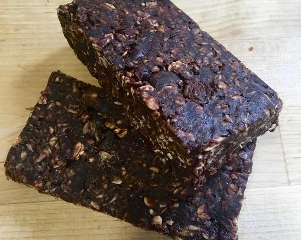 Date, Oat and Chocolate Slice