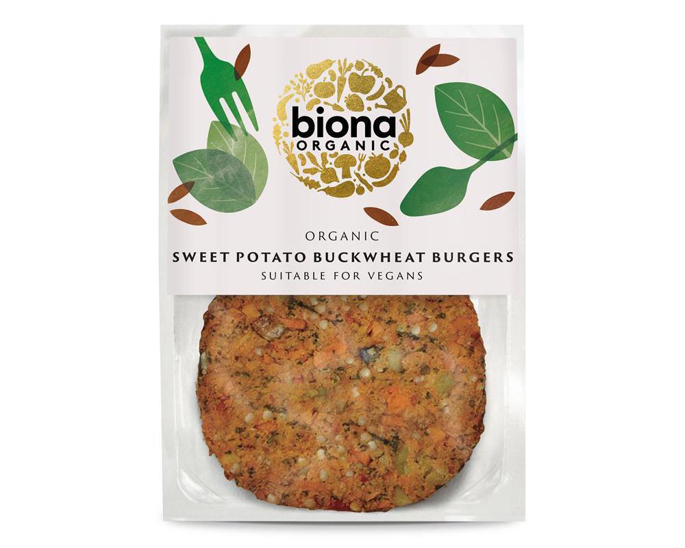 Organic Sweet Potato and Buckwheat Burgers 160g