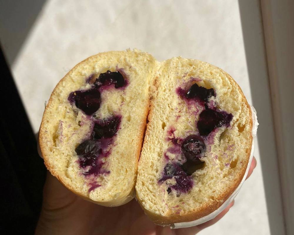 House of Bread blueberry bun