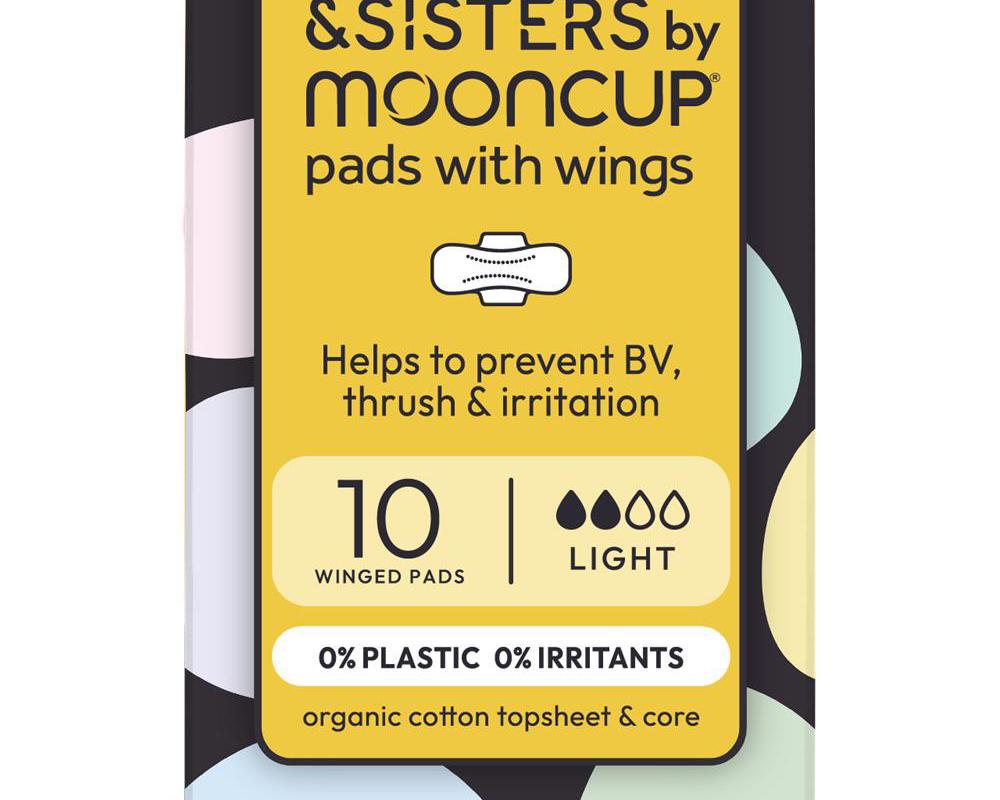 Organic Cotton Pads With Wings | Light Absorbency | (10 pack)