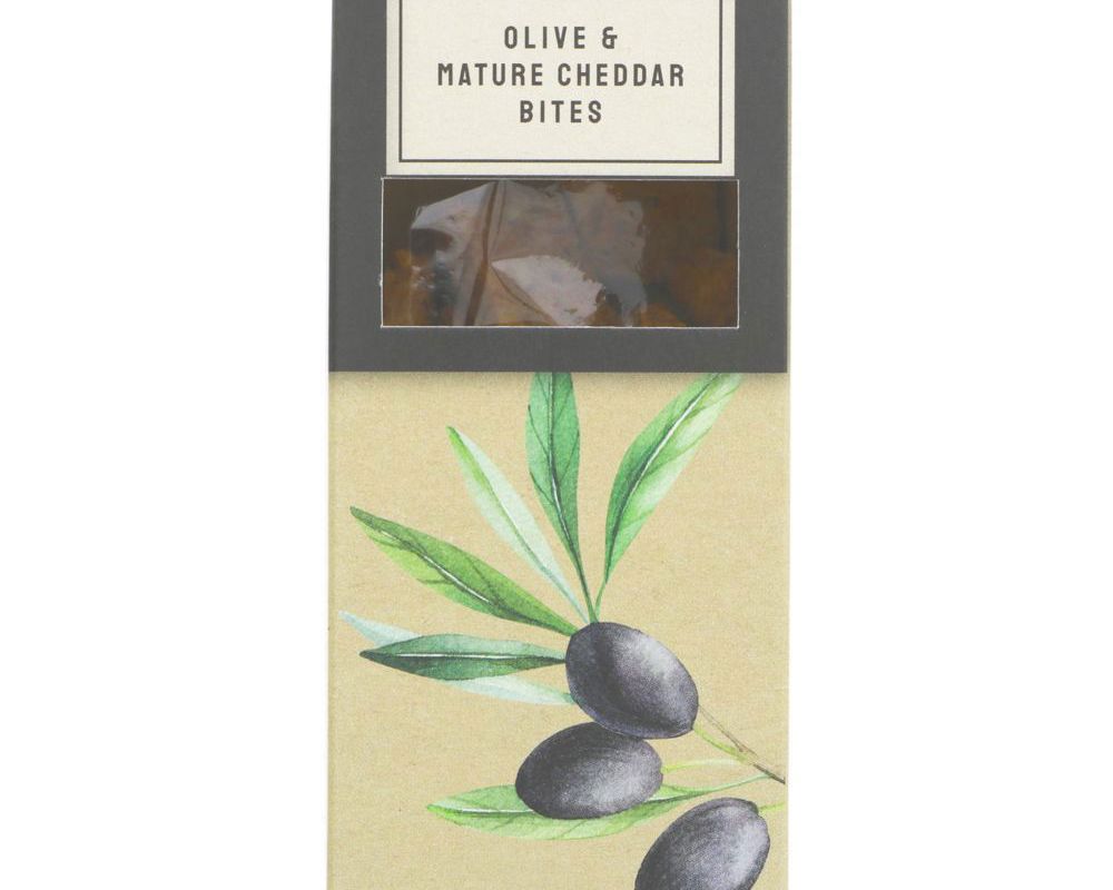 (Authentic Bread Co) Olive & Mature Cheddar Bites 100g