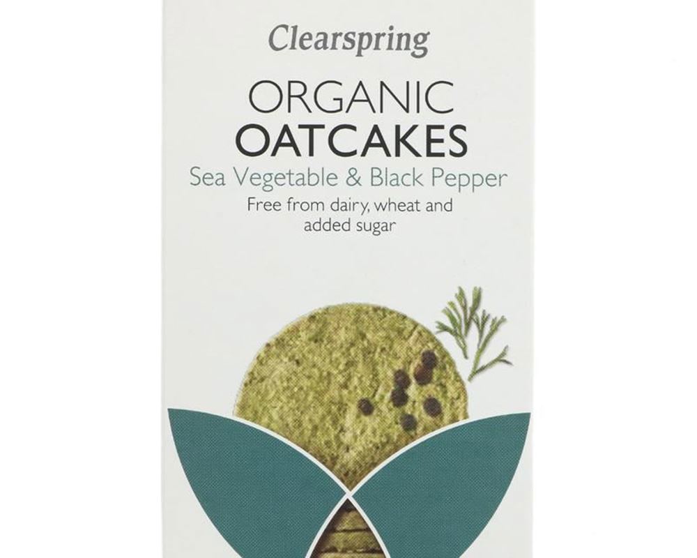(Clearspring) Oatcakes - Sea Vegetable & Black Pepper 200g