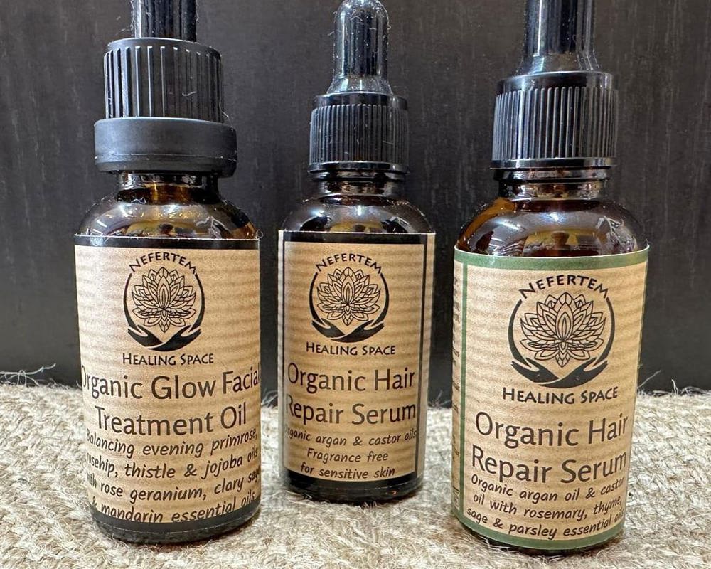 Nefertem organic hair treatment serum