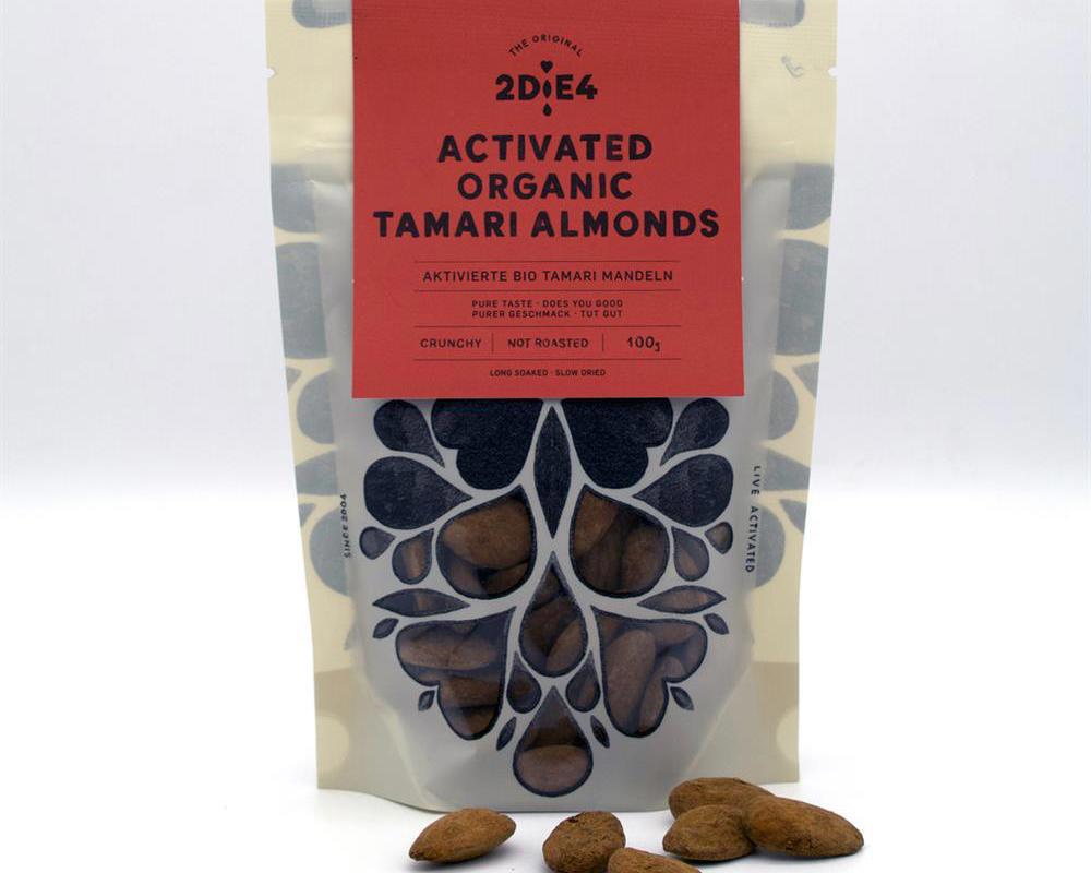 2DiE4 Activated Organic Tamari Almonds 100g