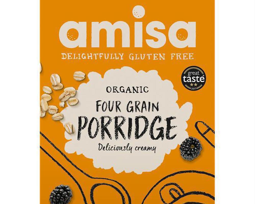 Amisa Organic Gluten Free Four Grain Porridge 300g