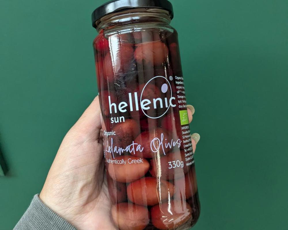 Organic kalamata black olives