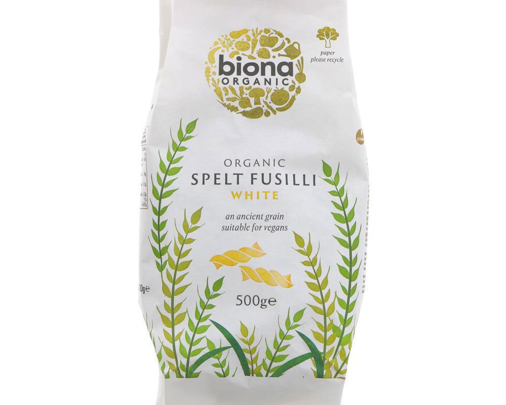 Pasta Fusilli White Spelt - Biona 500g