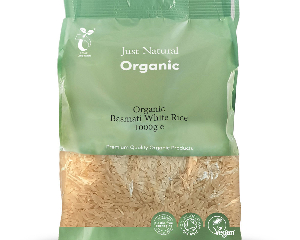 Organic White Basmati Rice - 1kg